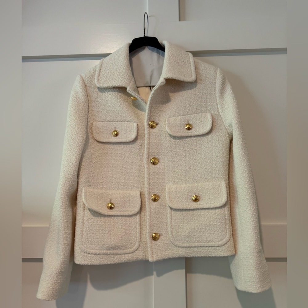 Nili Lotan Cream Paloma Jacket